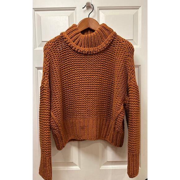 Free People My Only Sunshine Chunky Sweater In Color Tuscan Earth, Size  M - Picture 1 of 6